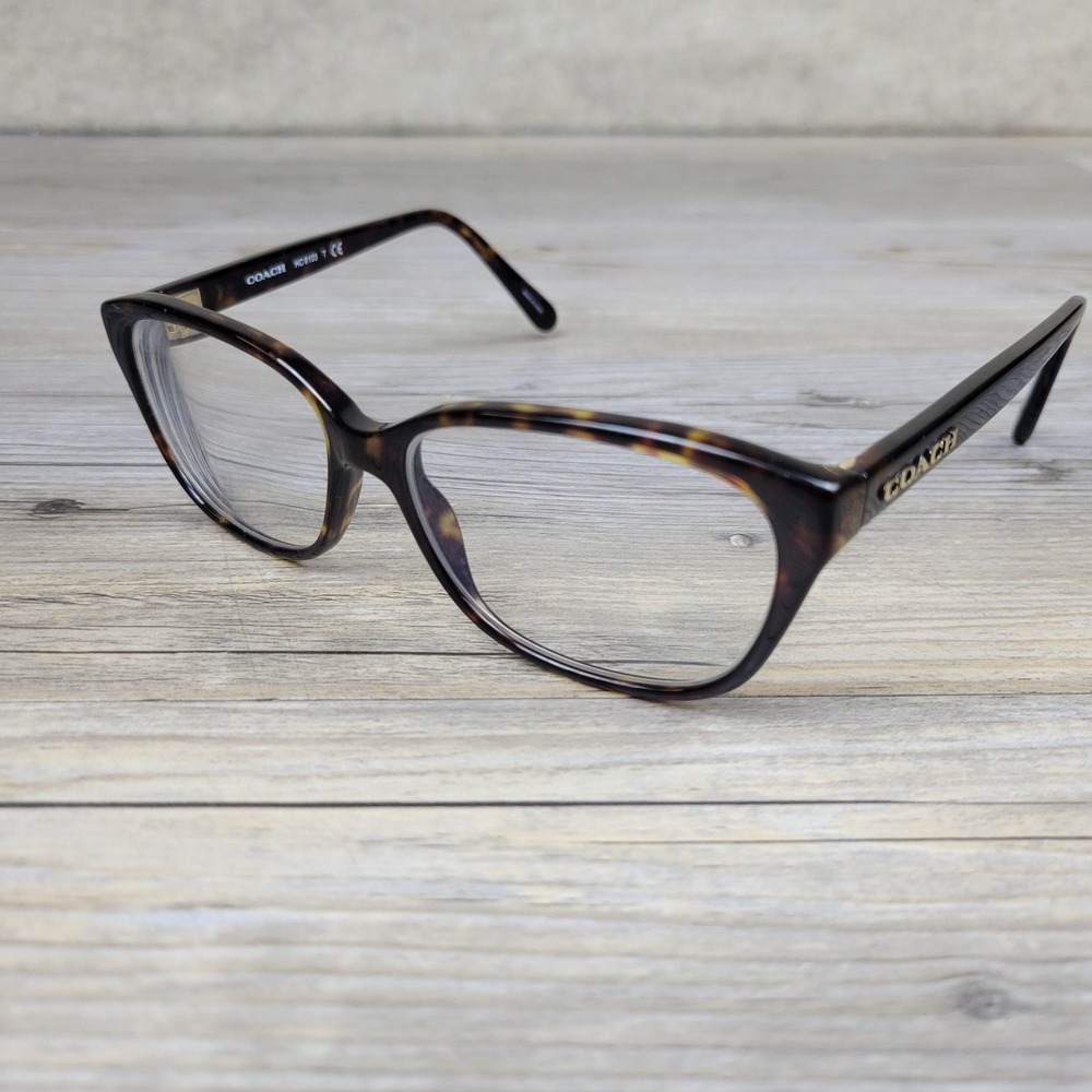 Coach Eyeglasses HC6103 5120 Dark Tortoise Butterfly Frames Only Women 52-16-140